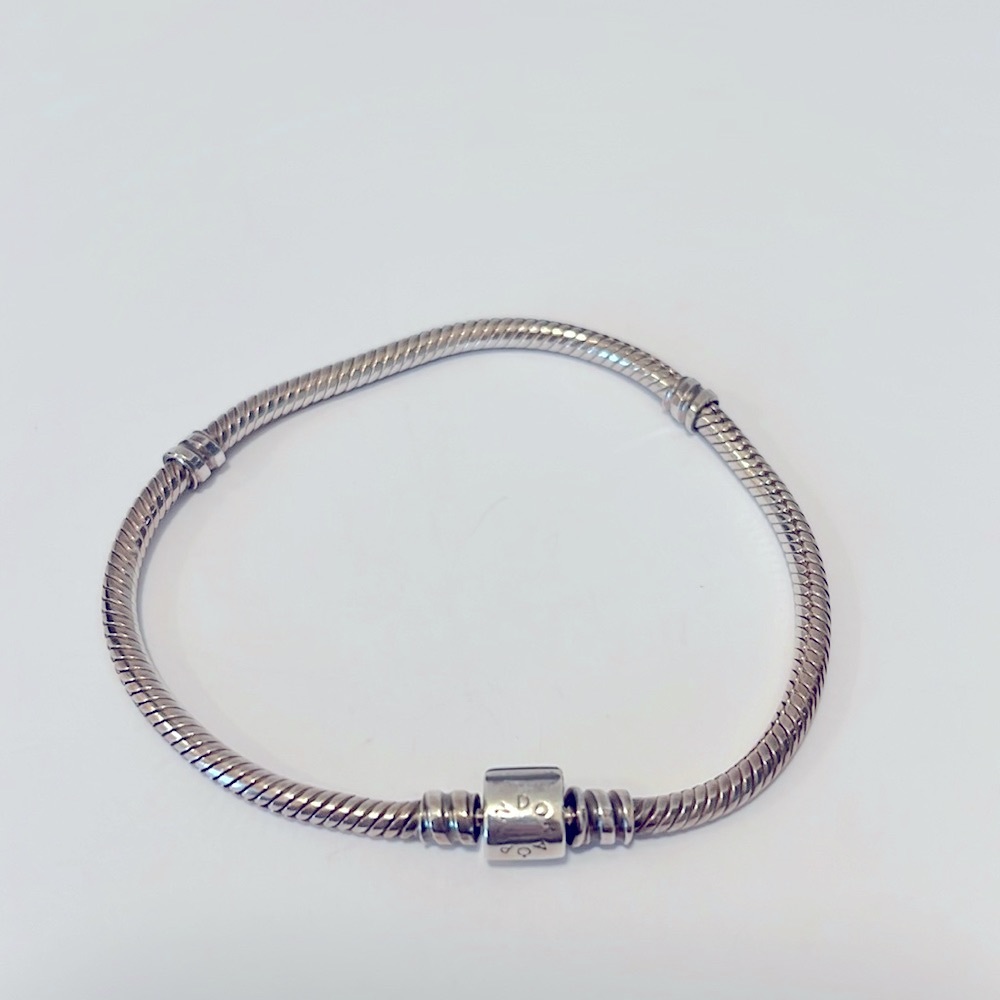 Pandora Moments Barrel Clasp Snake Chain Bracelet